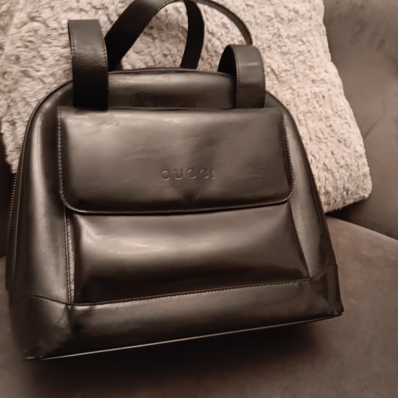 Gucci Black Leather Shoulder Bag - Picture 2 of 3